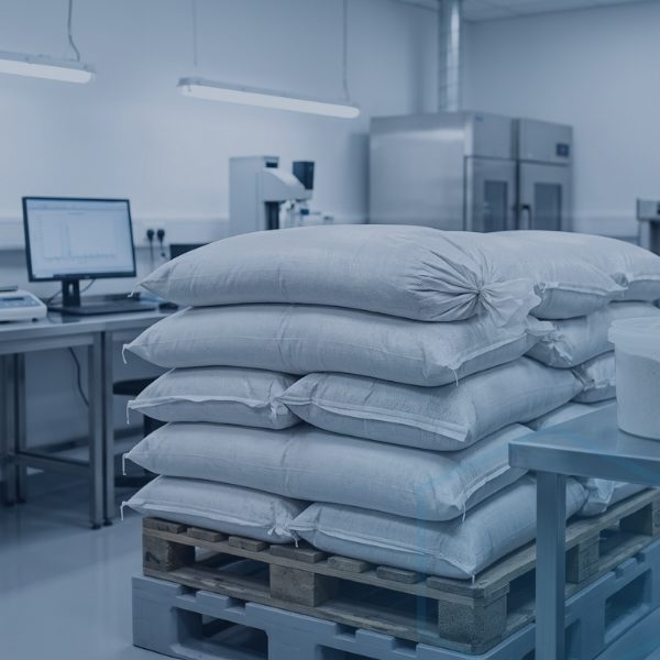 White crystalline monocalcium phosphate grades powder used in food and feed manufacturing