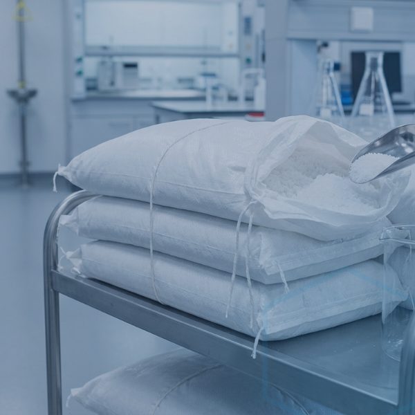 White crystalline sodium bifluoride grades packaged in bags for water treatment and industrial use